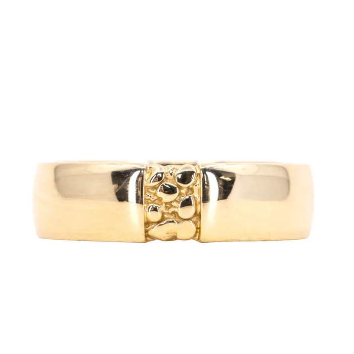 Anueva Jewelry Rings Ravine Band 6mm Recycled Gold Wedding band