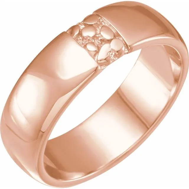 Anueva Jewelry Rings Ravine Band 6mm Recycled Gold Wedding band