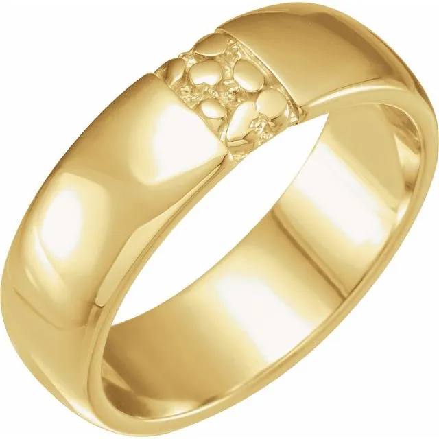 Anueva Jewelry Rings Ravine Band 6mm Recycled Gold Wedding band