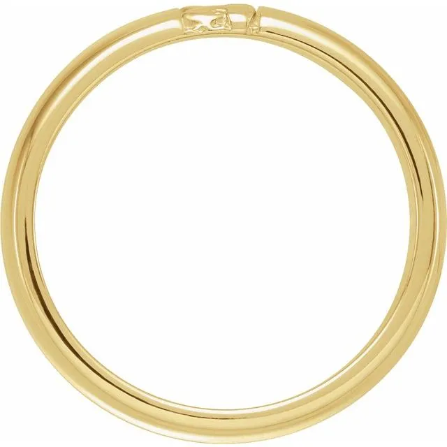 Anueva Jewelry Rings Ravine Band 6mm Recycled Gold Wedding band