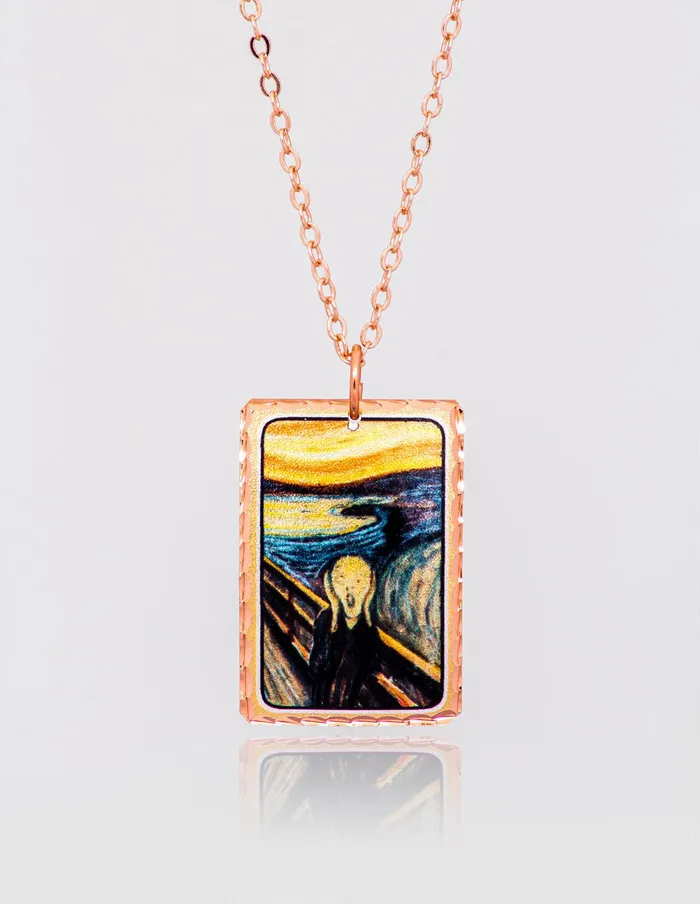 artuckycom Necklaces Edvard Munch The Scream Necklace