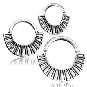 Aztec Sterling Silver Continuous Ring Tulsa Body Jewelry Rings