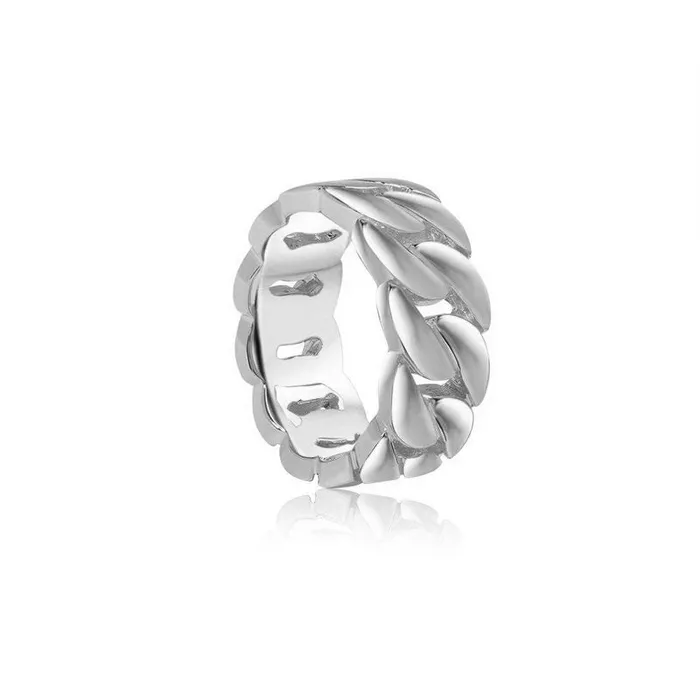 Baby Gold Cuban Link Ring 9mm IF Co Rings Baby Gold Cuban Link Ring 9mm IF Co Rings