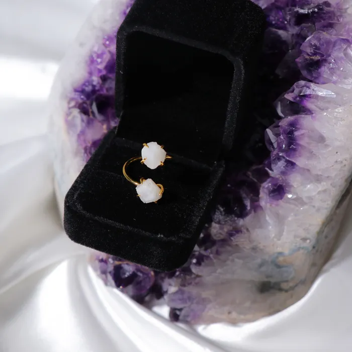 Beau Life Rings Double The Attention Moonstone Ring