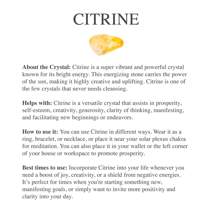 Beau Life Rings Marry me Citrine Crystal Ring