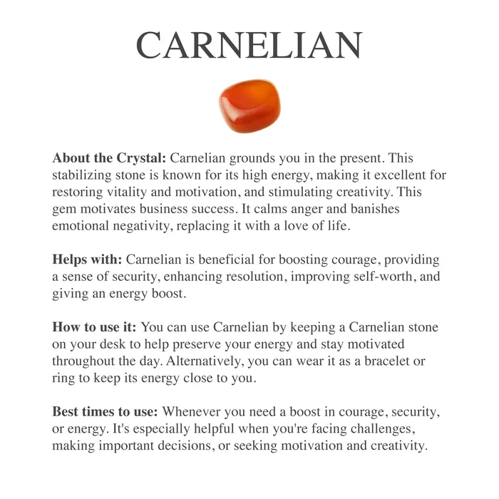 Bracelets Beau Life Carnelian Crystal Bracelet
