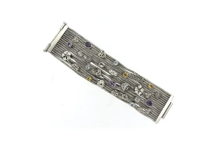 Bracelets Floral Tapestry Bracelet Samuel B