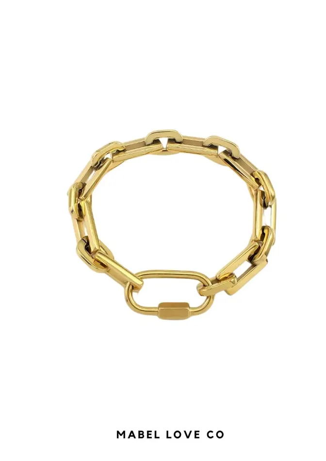 Bracelets Mabel Love Boutique Sonia Stainless Steel Chain Link Bracelet