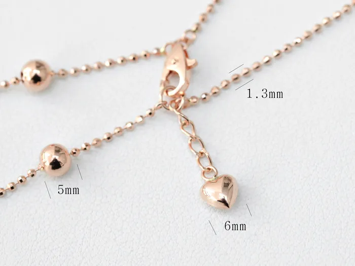 Bracelets MinimalBijoux 14K 18K Gold 2 Line Shine Ball Bracelet