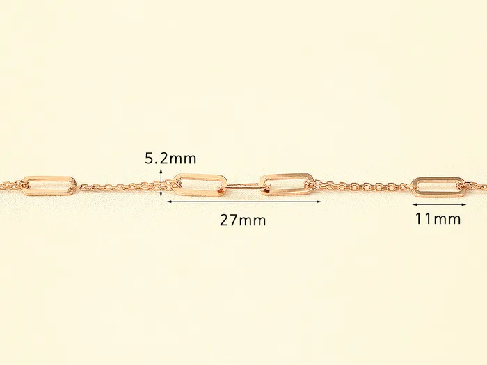 Bracelets MinimalBijoux 14K 18K Gold Clip Link Chain Bracelet