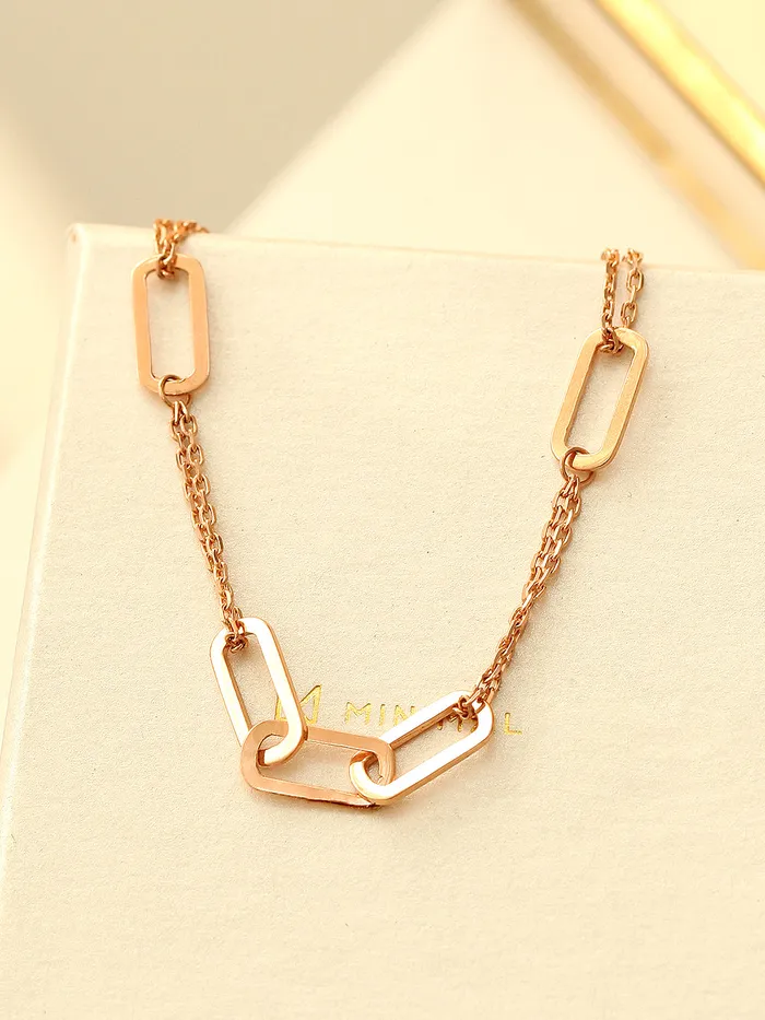 Bracelets MinimalBijoux 14K 18K Gold Clip Link Chain Bracelet
