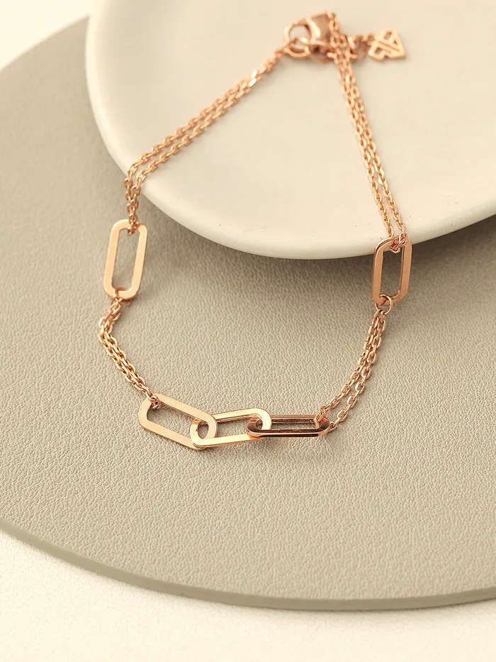 Bracelets MinimalBijoux 14K 18K Gold Clip Link Chain Bracelet