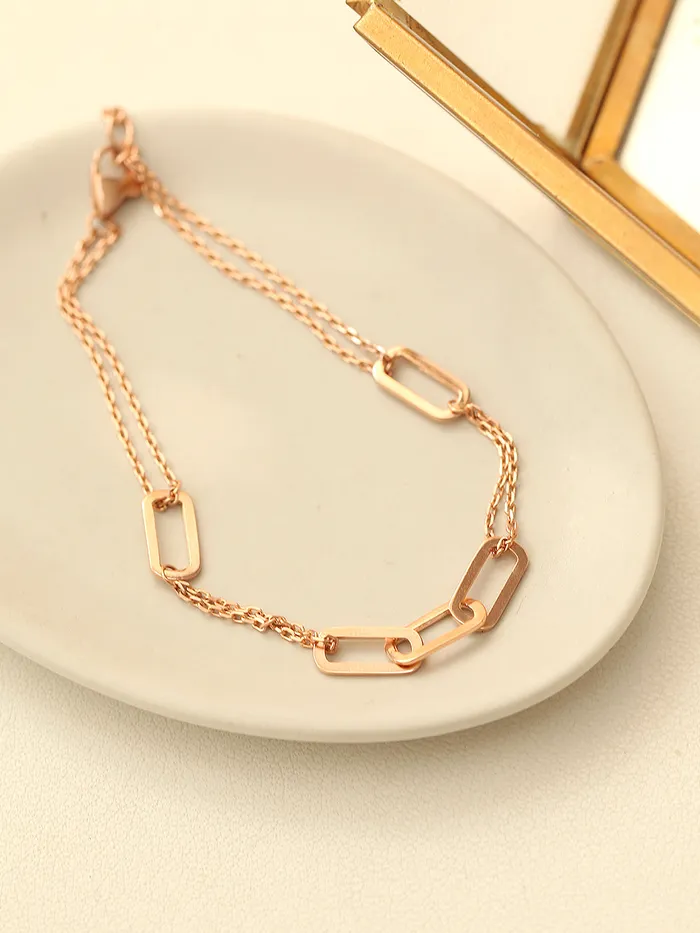 Bracelets MinimalBijoux 14K 18K Gold Clip Link Chain Bracelet