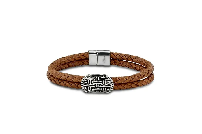 Bracelets Samuel B Paluweh Bracelet Brown Leather