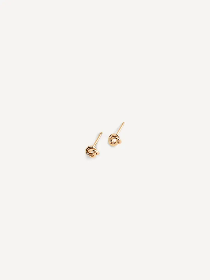 Bracelets Sheena Marshall Jewelry Petite Knot Studs Gold Fill