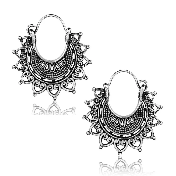 Chaotic Trading Earrings White Brass Earrings