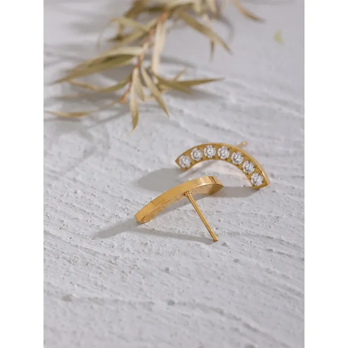 Curved Bar Earrings Mabel Love Co Earrings