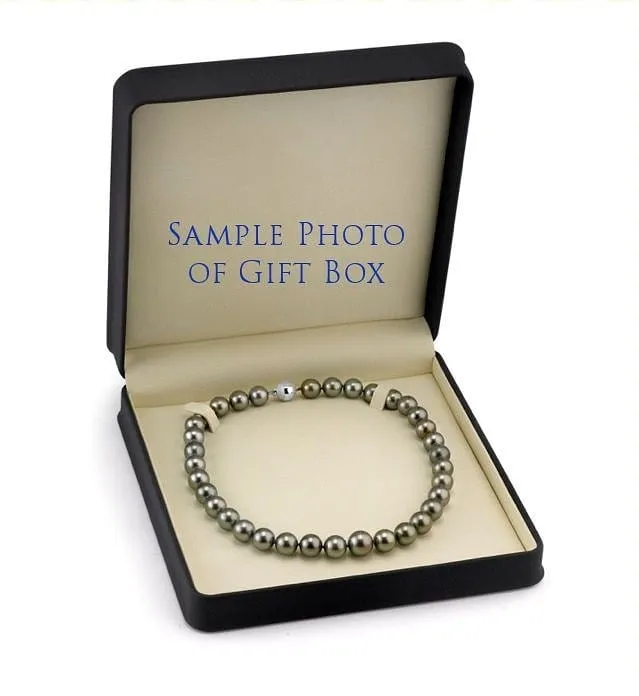 Dark Tahitian True Round Pearl Necklace 120150mm AAAA Quality SPT Necklaces