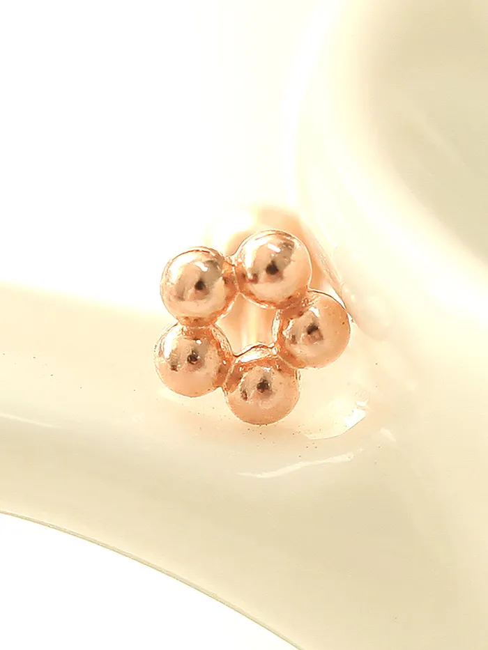 Earrings 14K Gold Mini Flower Ball cartilage earring 20g MinimalBijoux