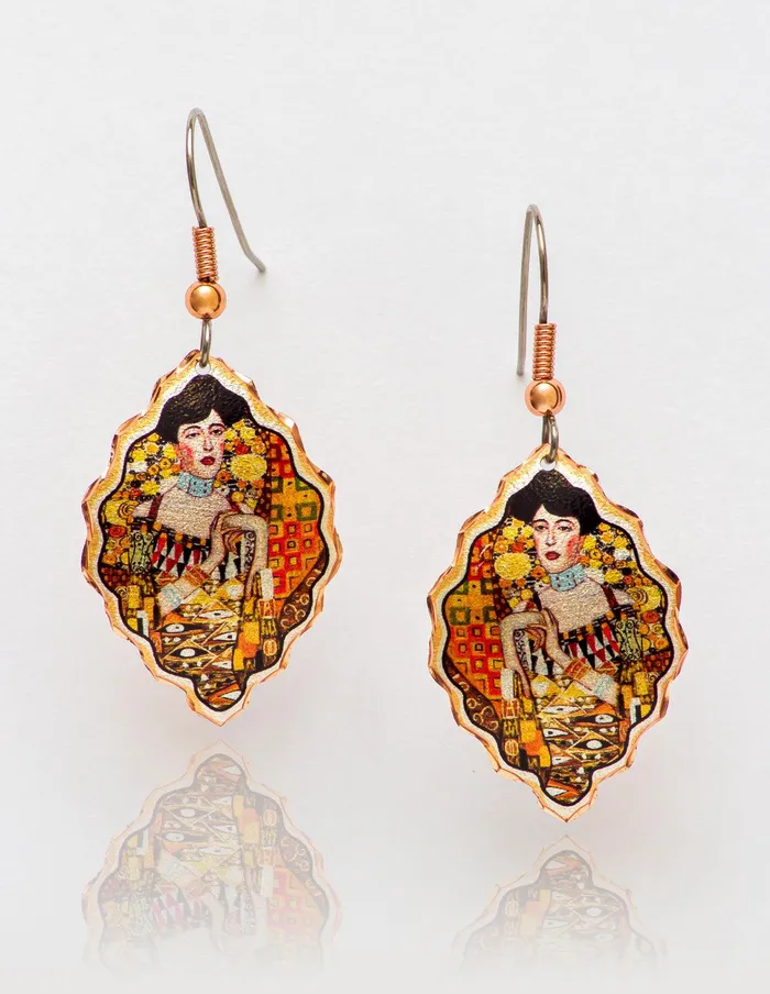 Earrings artuckycom Gustav Klimt Adele Bloch Bauer Earring