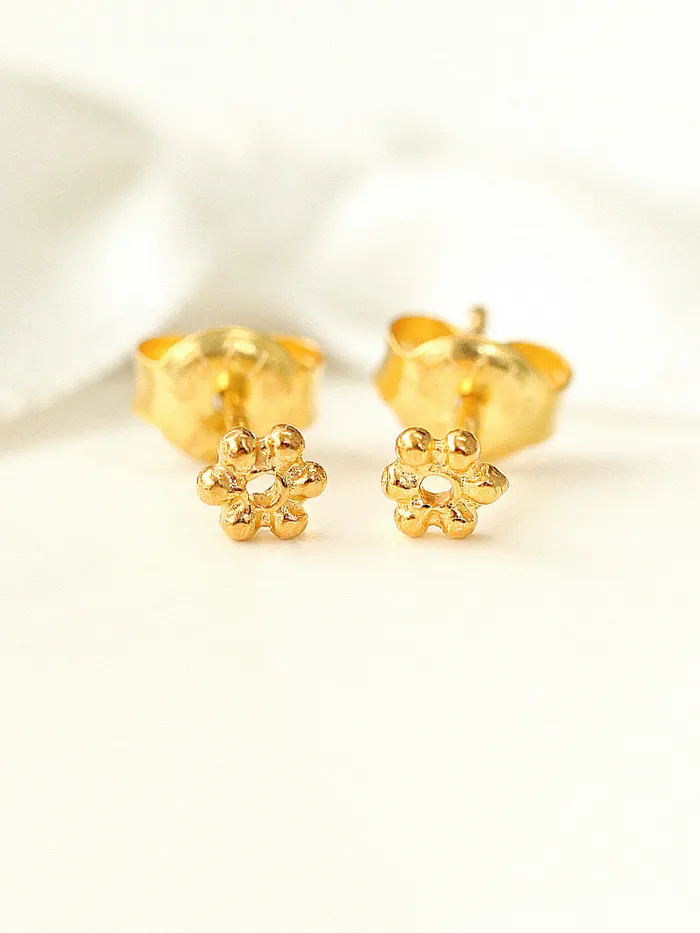 Earrings MinimalBijoux 925 Silver Mini Flower Stud Earring
