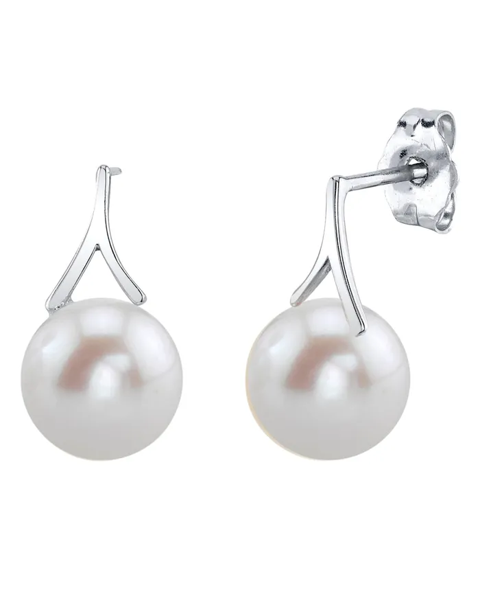 Earrings SPT Freshwater Pearl Wren Dangle Earrings