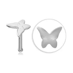 Earrings Tulsa Body Jewelry Butterfly Stainless Nose Bone