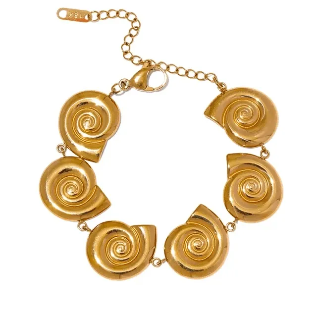 Gold Shell Bracelet Mabel Love Co Bracelets