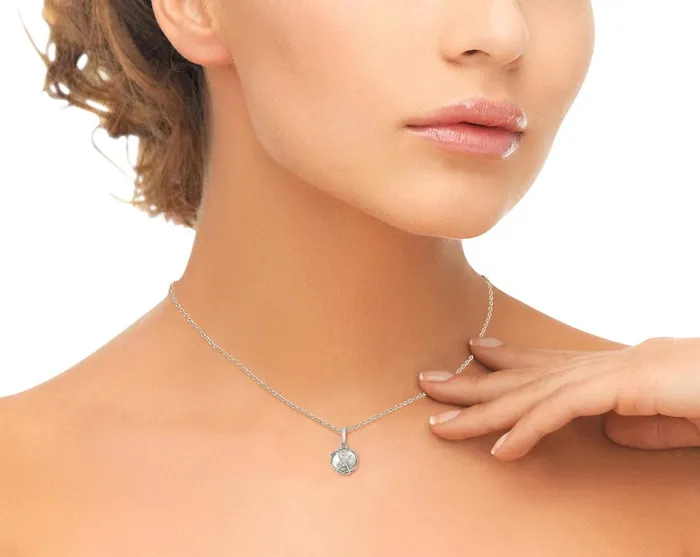Japanese Akoya Pearl Cora Pendant SPT Necklaces