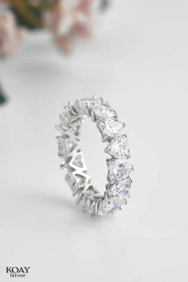 KOAY Silver Store Rings Zircon Ring 054