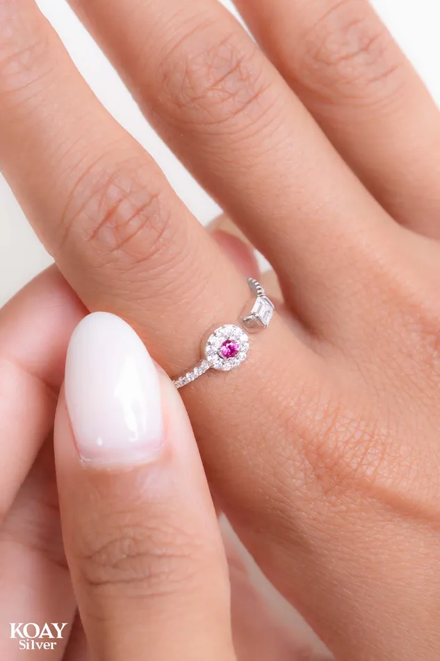 KOAY Silver Store Zircon Ring 055 Rings KOAY Silver Store Zircon Ring 055 Rings