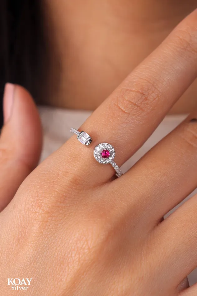 KOAY Silver Store Zircon Ring 055 Rings KOAY Silver Store Zircon Ring 055 Rings