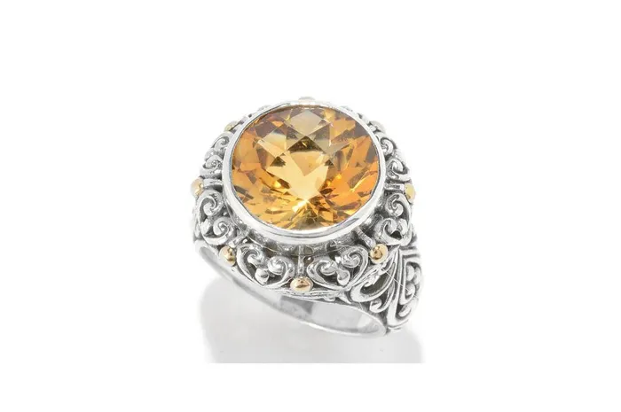 Lorelei Ring Citrine Samuel B Rings