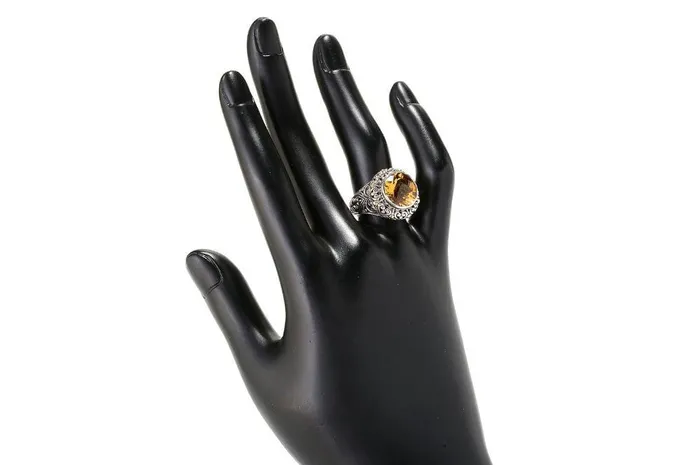 Lorelei Ring Citrine Samuel B Rings