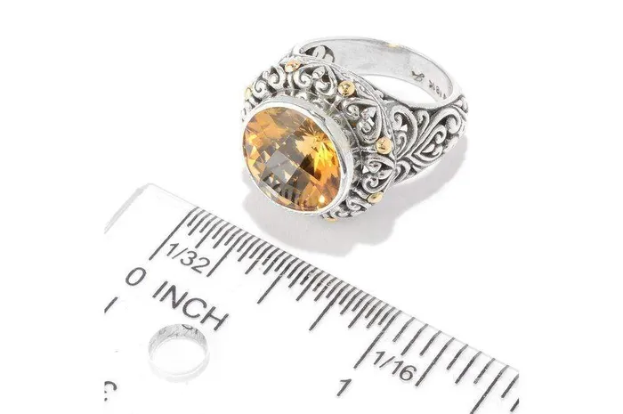 Lorelei Ring Citrine Samuel B Rings