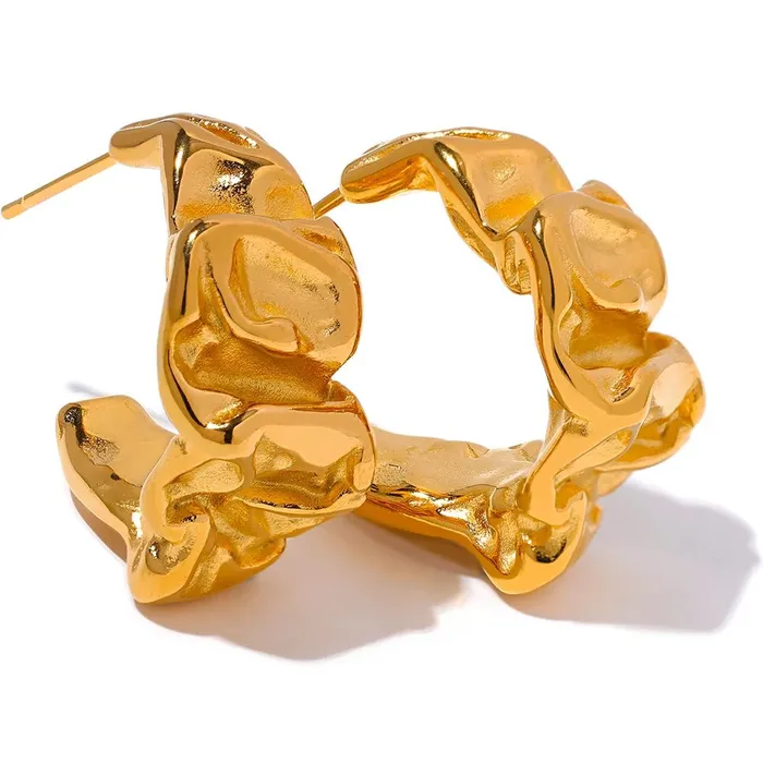 Mabel Love Co Earrings Molten Aura Hoop Earrings