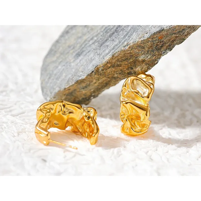 Mabel Love Co Earrings Molten Aura Hoop Earrings