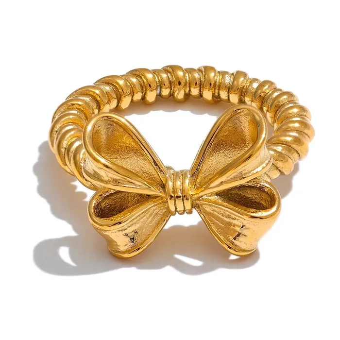 Mabel Love Co Rings Gold Bow Ring