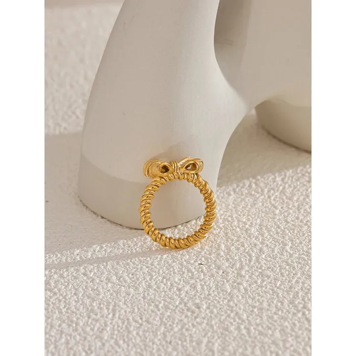 Mabel Love Co Rings Gold Bow Ring