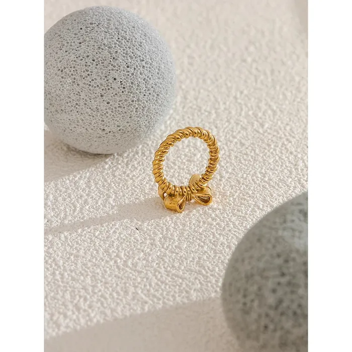 Mabel Love Co Rings Gold Bow Ring