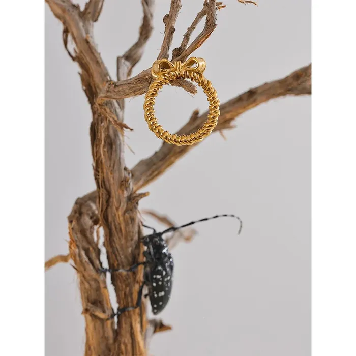 Mabel Love Co Rings Gold Bow Ring