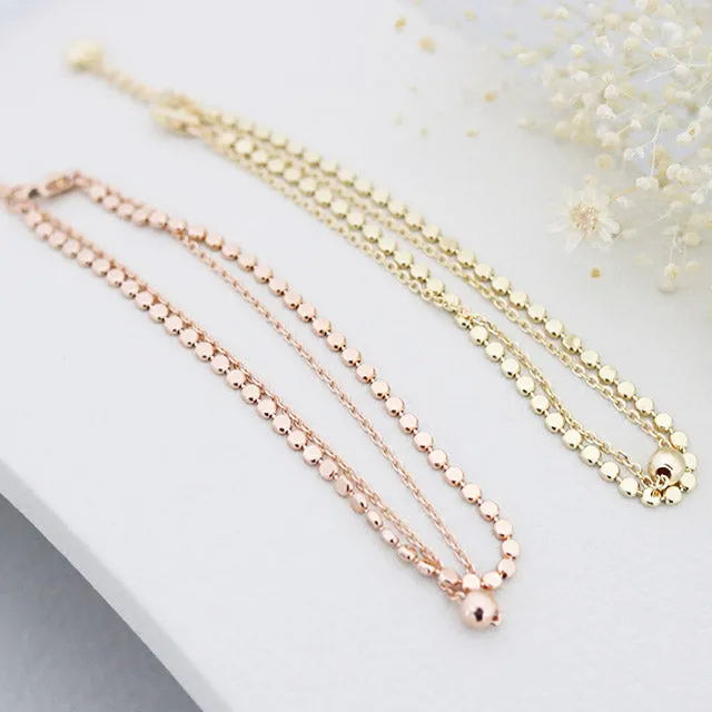 MinimalBijoux 14K Gold Layered Ball Bracelet Bracelets