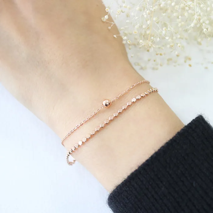 MinimalBijoux 14K Gold Layered Ball Bracelet Bracelets