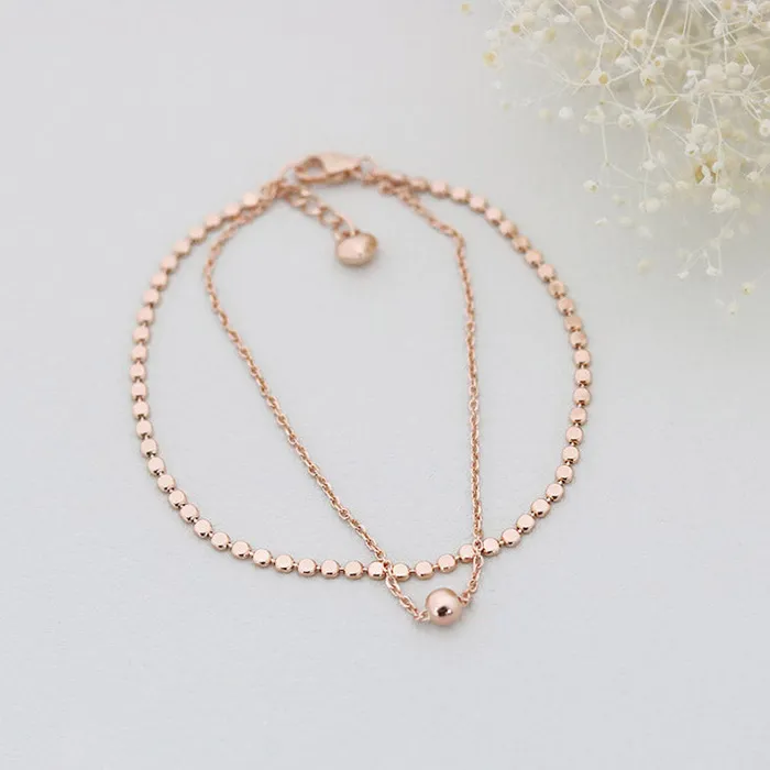 MinimalBijoux 14K Gold Layered Ball Bracelet Bracelets