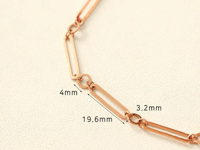 MinimalBijoux Bracelets 14K 18K Gold Round Square Circle Chain Bracelet