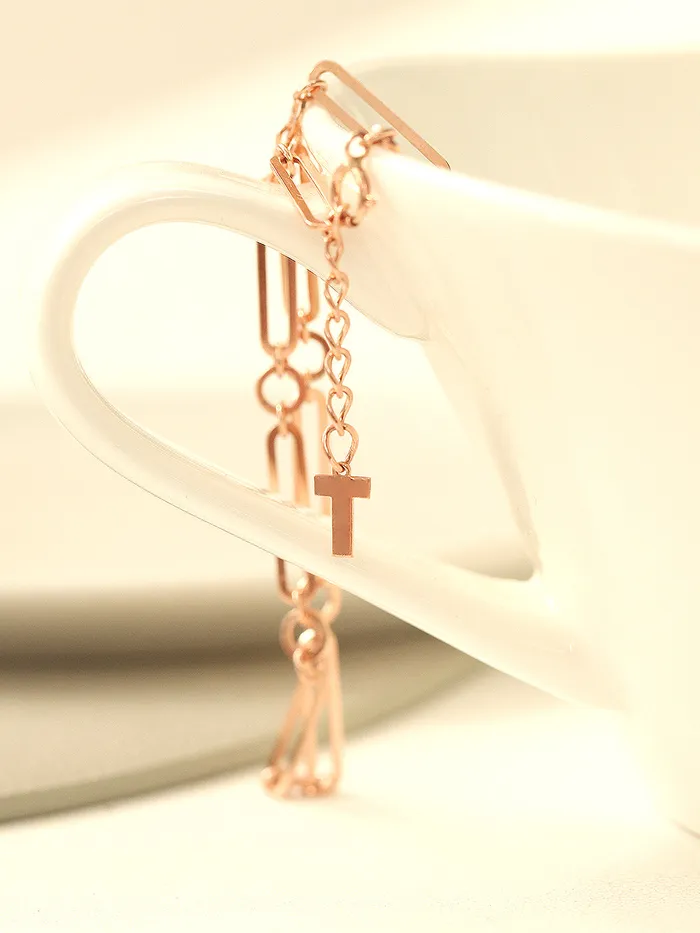 MinimalBijoux Bracelets 14K 18K Gold Round Square Circle Chain Bracelet