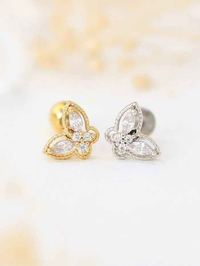 MinimalBijoux Butterfly Cubic CZ Cartilage earring Earrings
