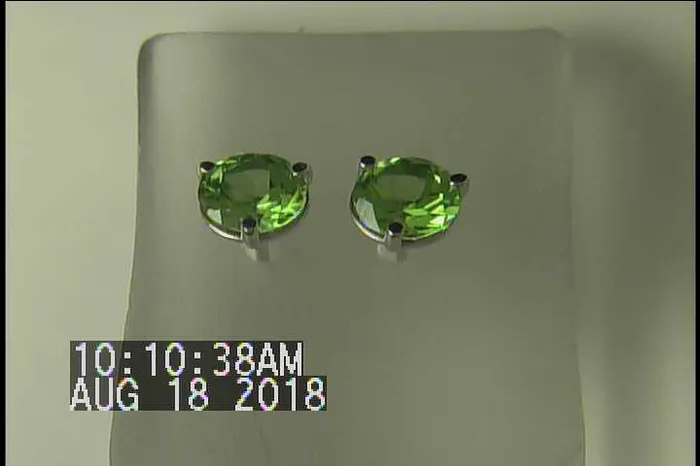 Moriartys Gem Art Earrings 14K White Gold Round Brilliant Peridot Stud Earrings 190 Carats Moriartys Gem Art Earrings 14K White Gold Round Brilliant Peridot Stud Earrings 190 Carats