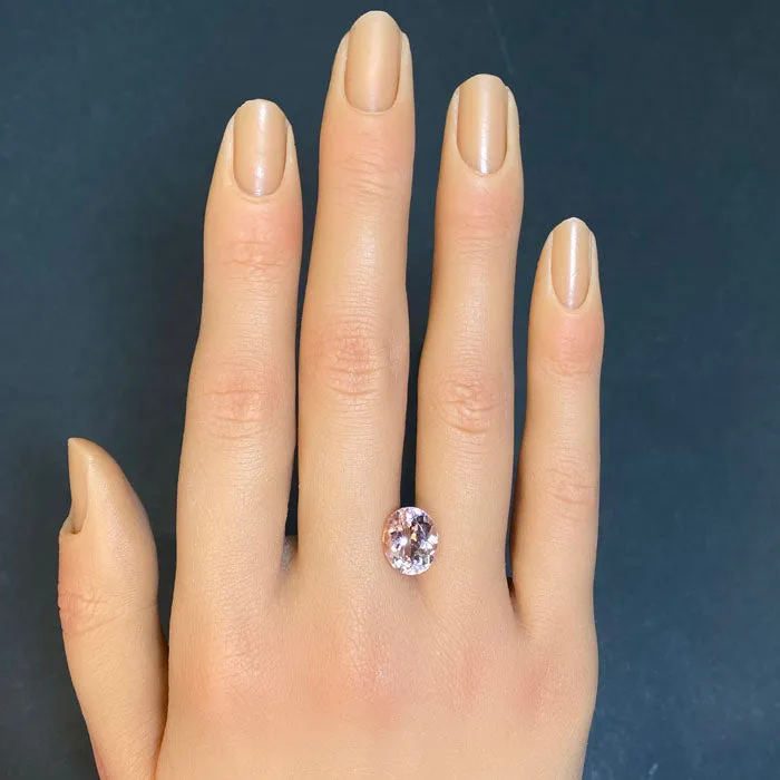 Moriartys Gem Art Rings Oval Cut Morganite 339 Carats
