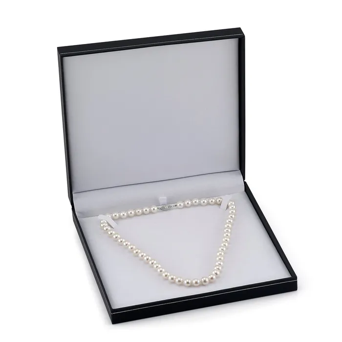 Necklaces 8595mm White Freshwater Pearl Necklace AAA Quality SPT